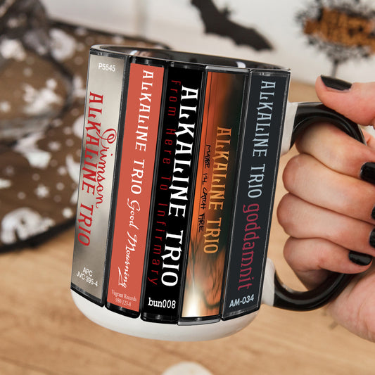 Alkaline Trio Albums Cassette Collection Retro Accent Mug