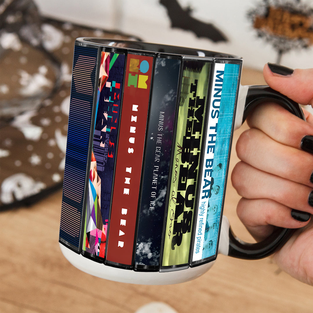 Minus the Bear Albums Cassette Collection Retro Accent Mug