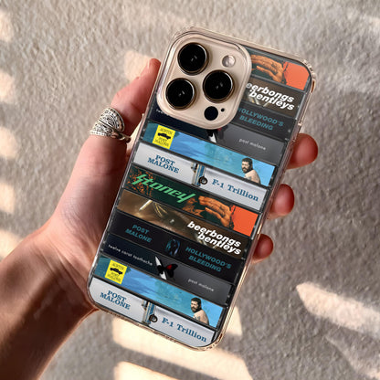Post Malone Albums Cassette Collection Retro Phone Case