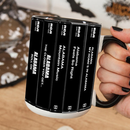 Alabama Albums Cassette Collection Retro Accent Mug