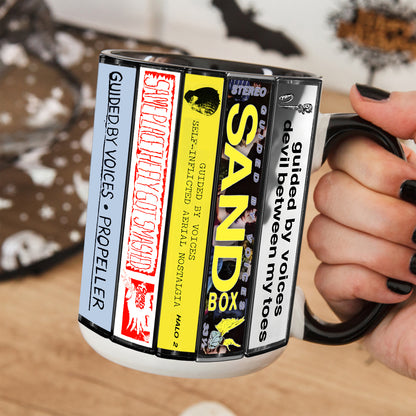 Guided by Voices Albums Cassette Collection Retro Accent Mug