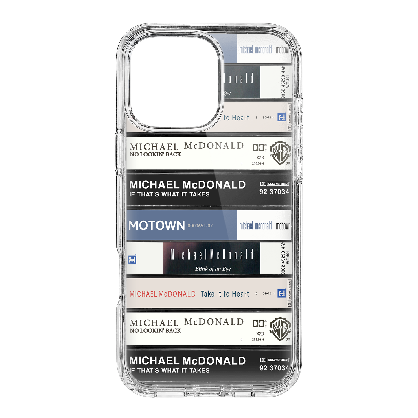 Michael McDonald Albums Cassette Collection Retro Phone Case