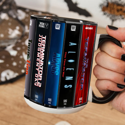 James Cameron VHS Movies Collection Accent Mug