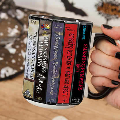 The Smashing Pumpkins Albums Cassette Retro Accent Mug