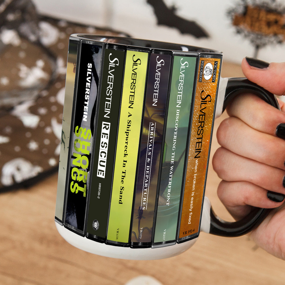 Silverstein Albums Cassette Collection Retro Accent Mug