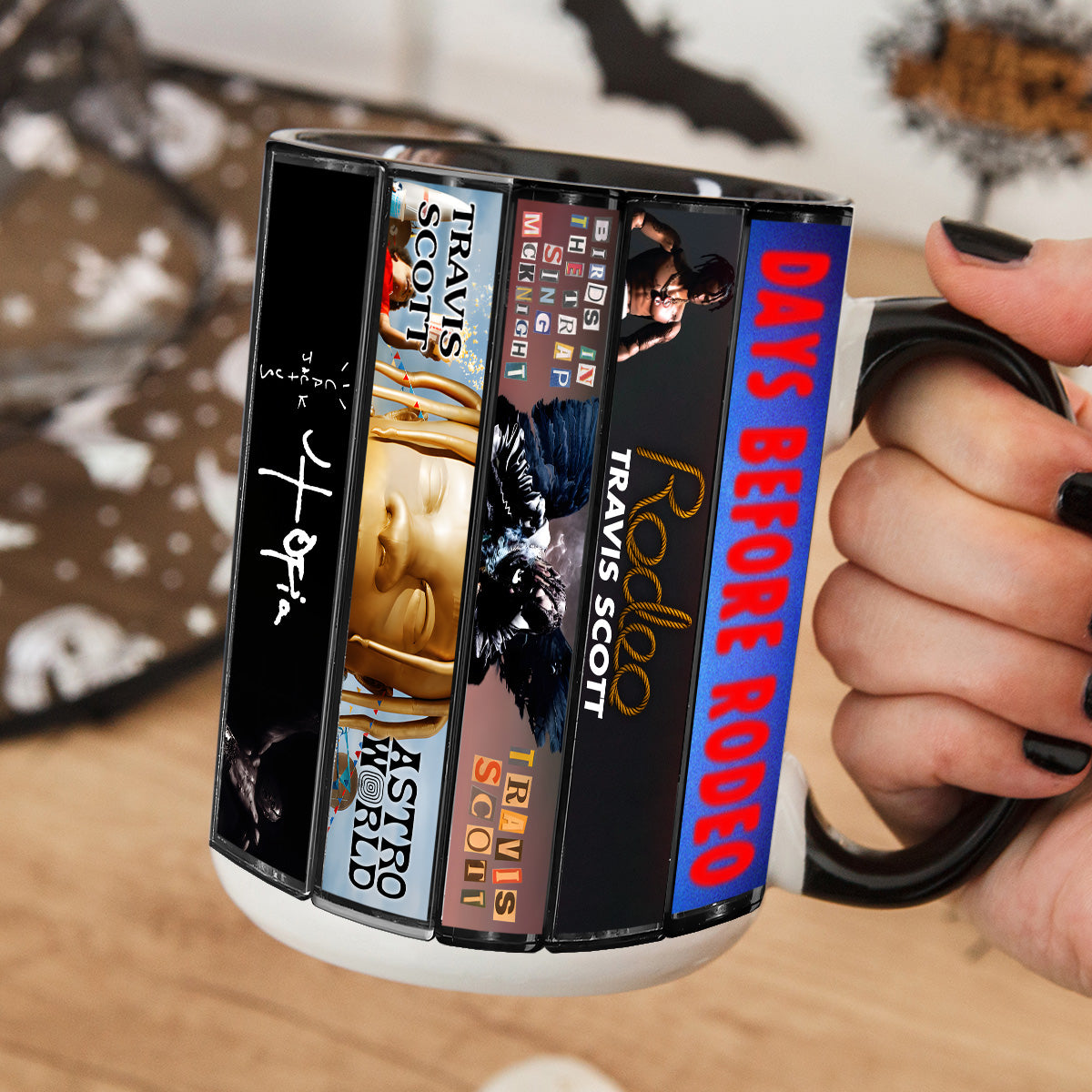 Travis Scott Albums Cassette Collection Retro Accent Mug