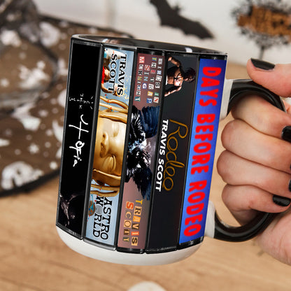 Travis Scott Albums Cassette Collection Retro Accent Mug