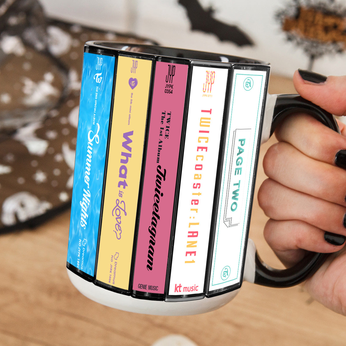 Twice Albums Cassette Collection Retro Accent Mug