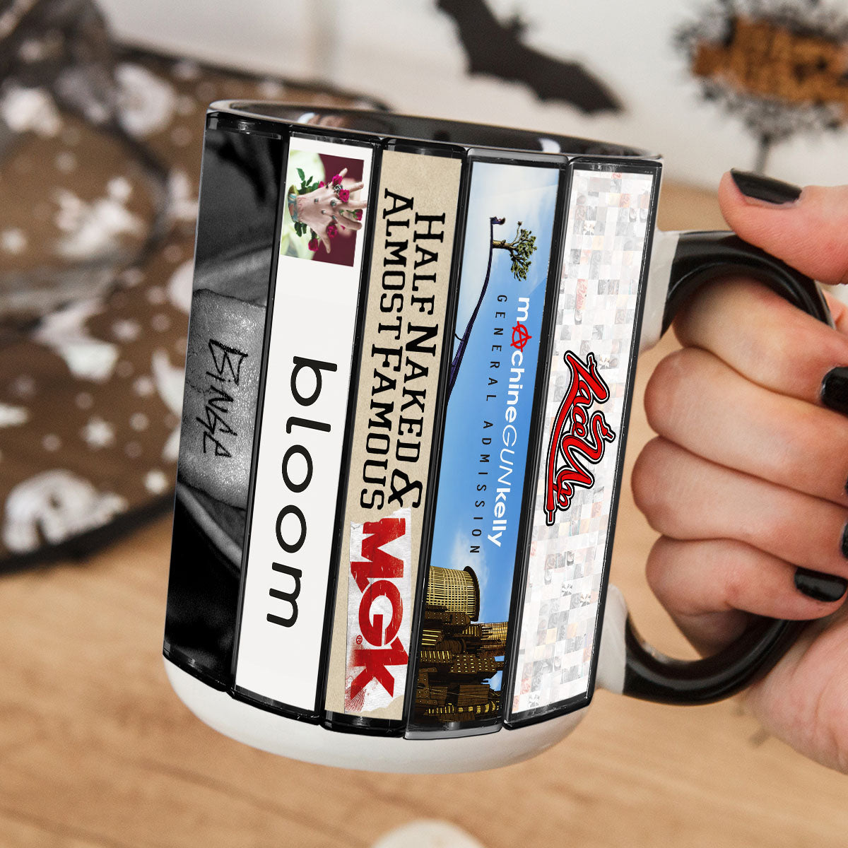 MGK Albums Cassette Collection Retro Accent Mug