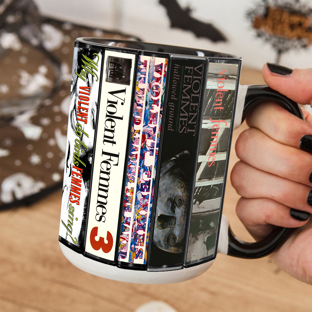 Violent Femmes Albums Cassette Collection Retro Accent Mug