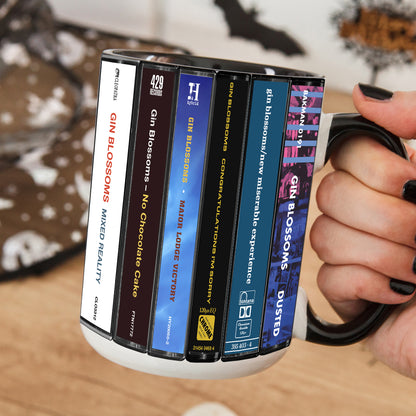 Gin Blossoms Albums Cassette Collection Retro Accent Mug