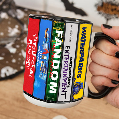 Waterparks Albums Cassette Collection Retro Accent Mug