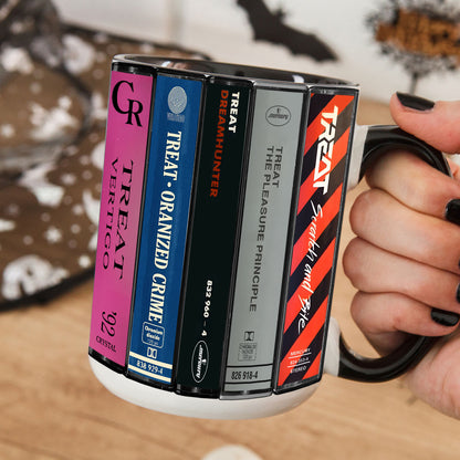 Treat Albums Cassette Collection Retro Accent Mug