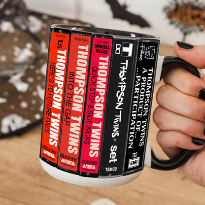 Thompson Twins Albums Cassette Collection Retro Accent Mug