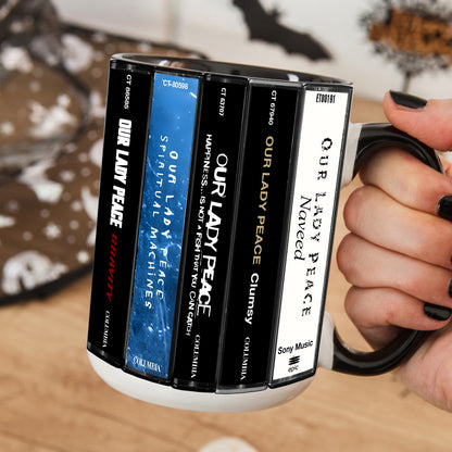 Our Lady Peace Albums Cassette Collection Retro Accent Mug
