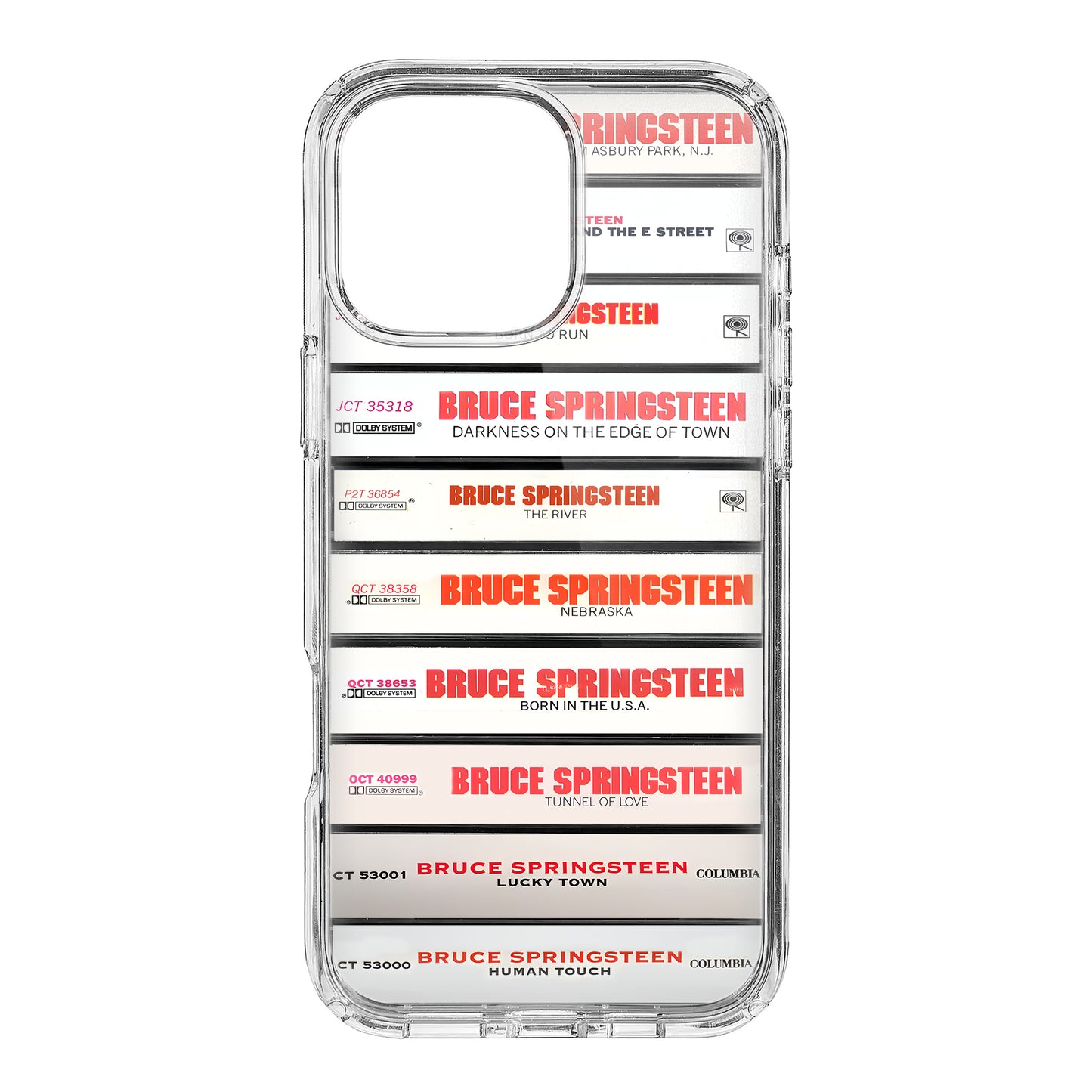 Bruce Springsteen Albums Cassette Collection Retro Phone Case