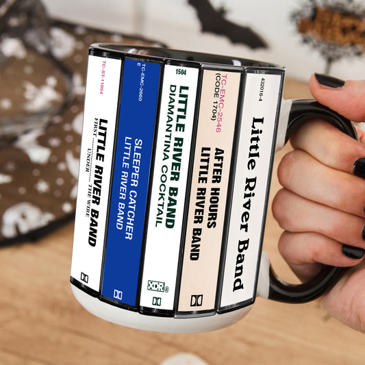 Little River Band Albums Cassette Collection Retro Accent Mug