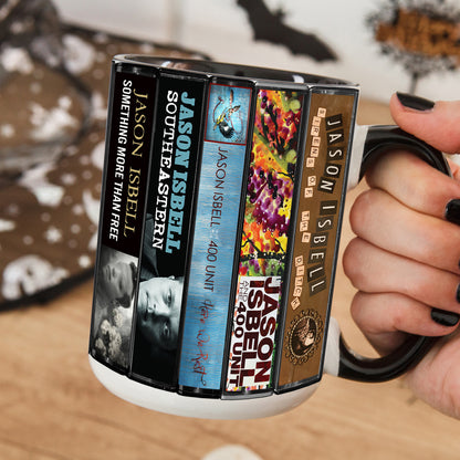 Jason Isbell Albums Cassette Collection Retro Accent Mug