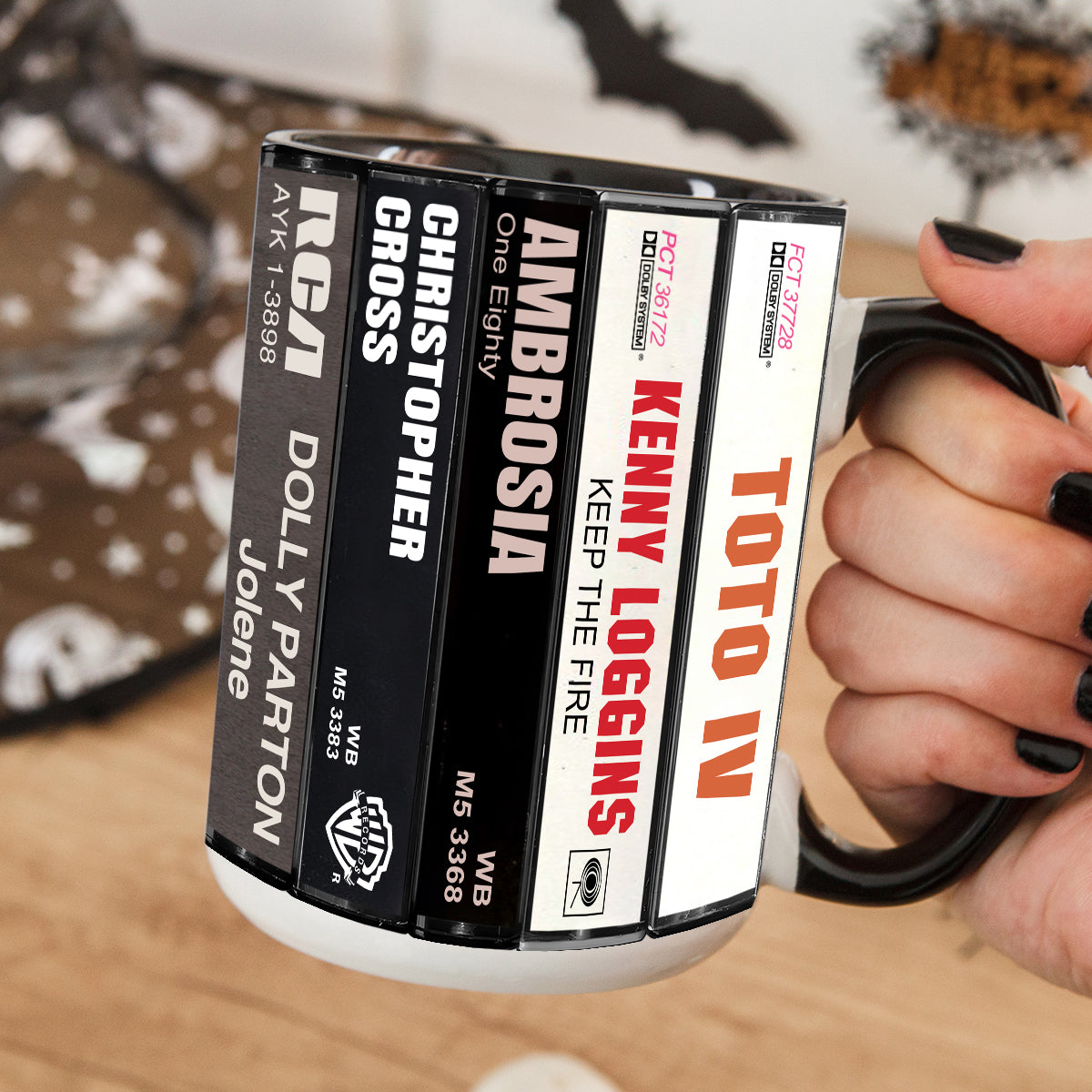 Yacht Rock Albums Cassette Collection Retro Accent Mug