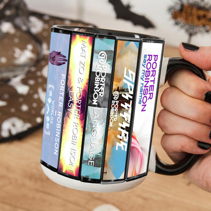 Porter Robinson Albums Cassette Collection Retro Accent Mug
