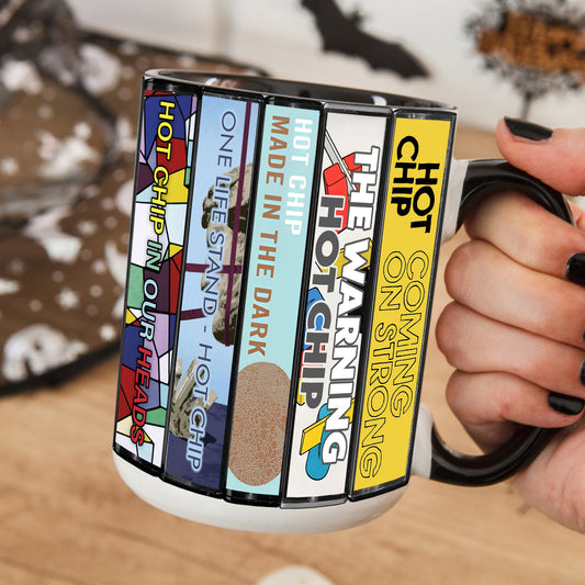 Hot Chip Albums Cassette Collection Retro Accent Mug