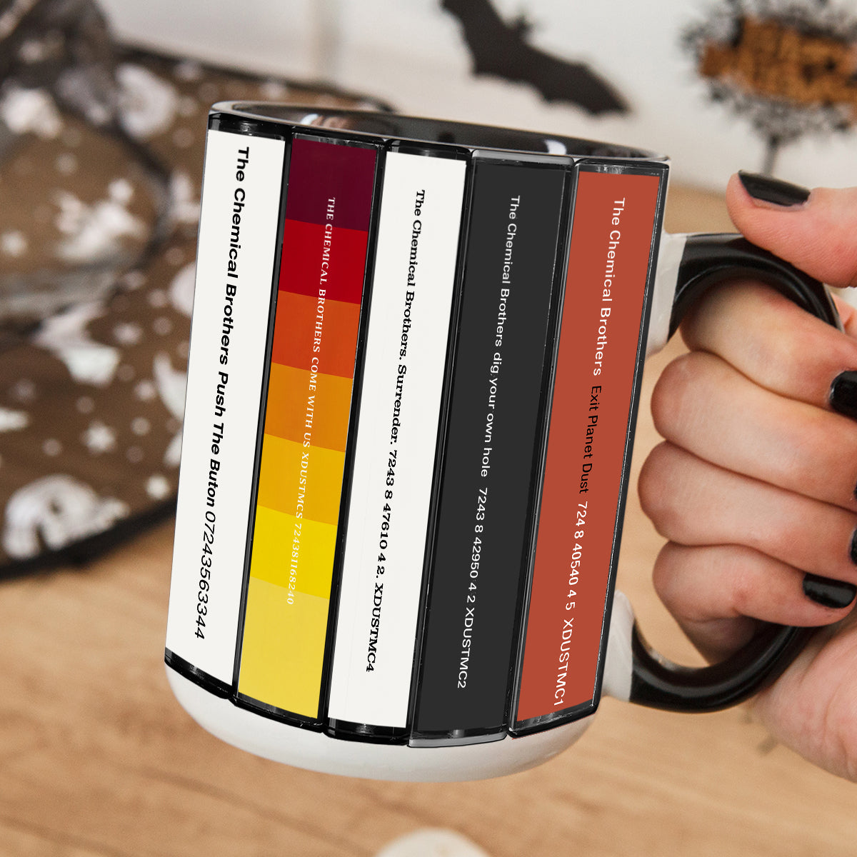 The Chemical Brothers Albums Cassette Collection Retro Accent Mug