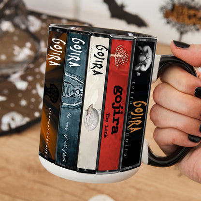 Gojira Albums Cassette Collection Retro Accent Mug