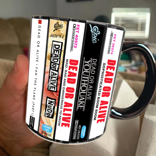 Dead or Alive Albums Cassette Collection Retro Accent Mug