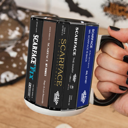 Scarface Albums Cassette Collection Retro Accent Mug