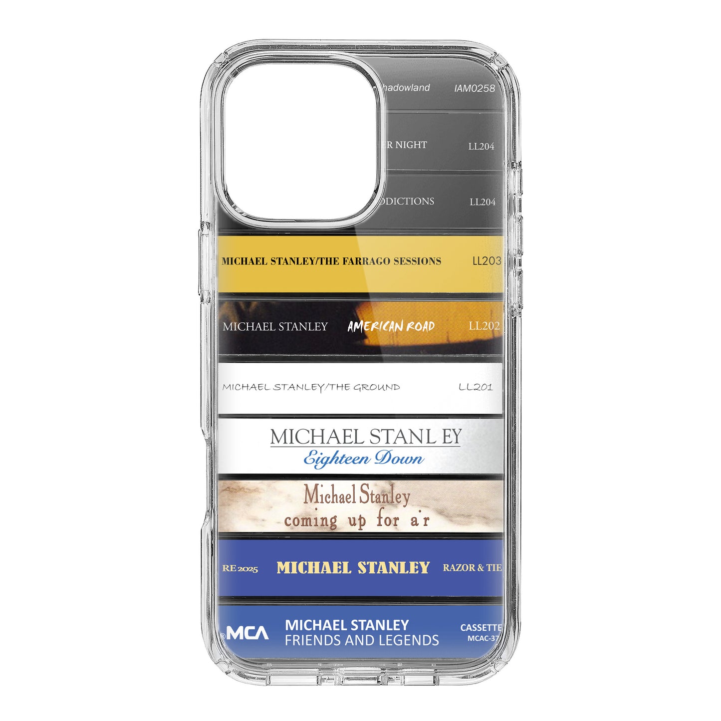 Michael Stanley Albums Cassette Collection Retro Phone Case