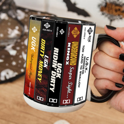 UGK Albums Cassette Collection Retro Accent Mug