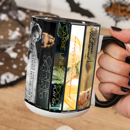 Carrie Underwood Albums Cassette Collection Retro Accent Mug