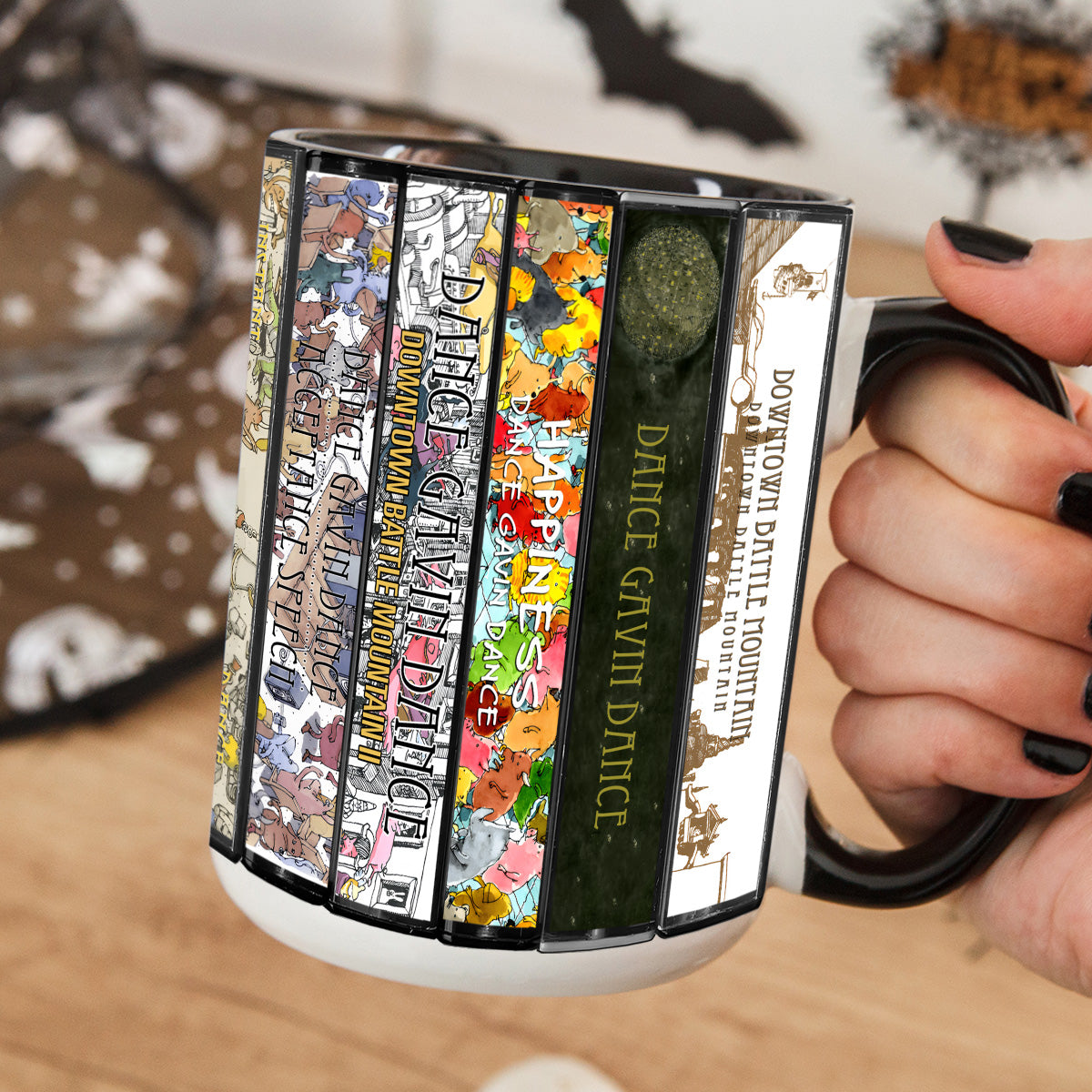 Dance Gavin Dance Albums Cassette Collection Retro Accent Mug