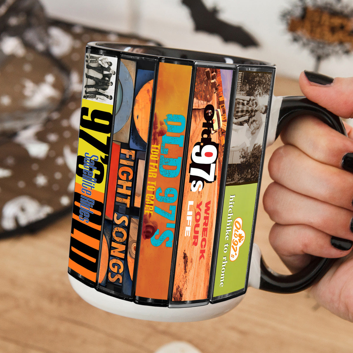 Old 97's Albums Cassette Collection Retro Accent Mug