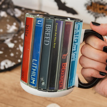 Nirvana Nevermind Album Cassette Retro Accent Mug