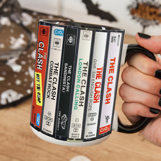 The Clash Albums Cassette Retro Collection Accent Mug