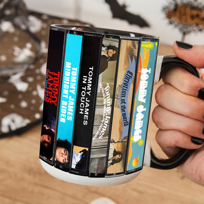 Tommy James Albums Cassette Collection Retro Accent Mug