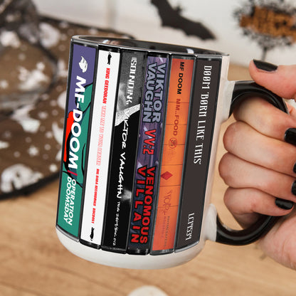 MF DOOM Albums Cassette Collection Retro Accent Mug