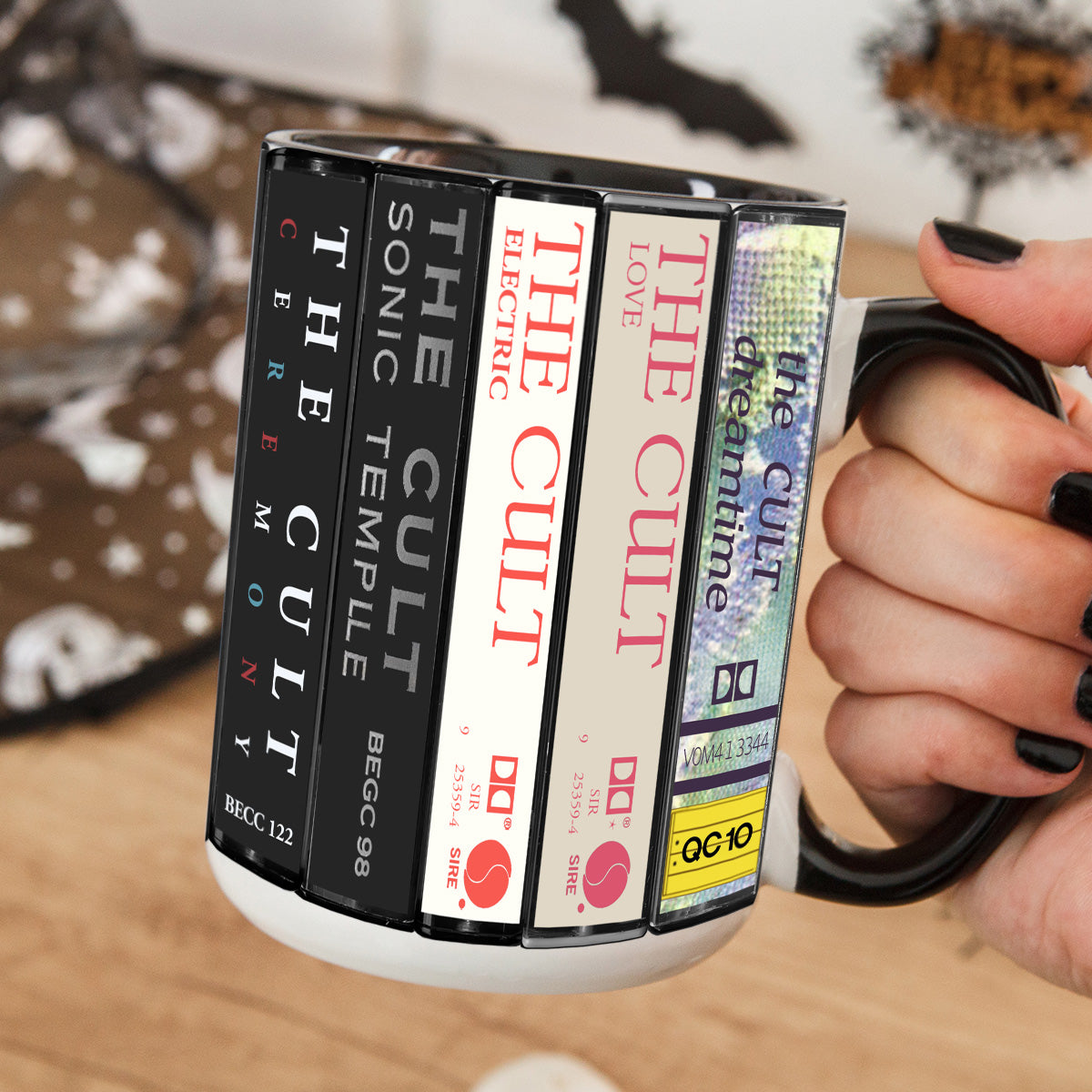 The Cult Albums Cassette Collection Retro Accent Mug