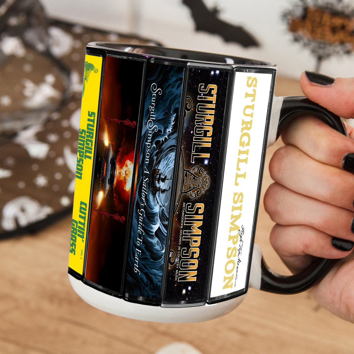 Sturgill Simpson Albums Cassette Collection Retro Accent Mug