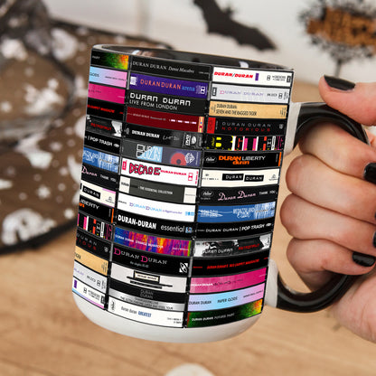 Duran Duran Albums Cassette Retro Collection Accent Mug - Extended Version