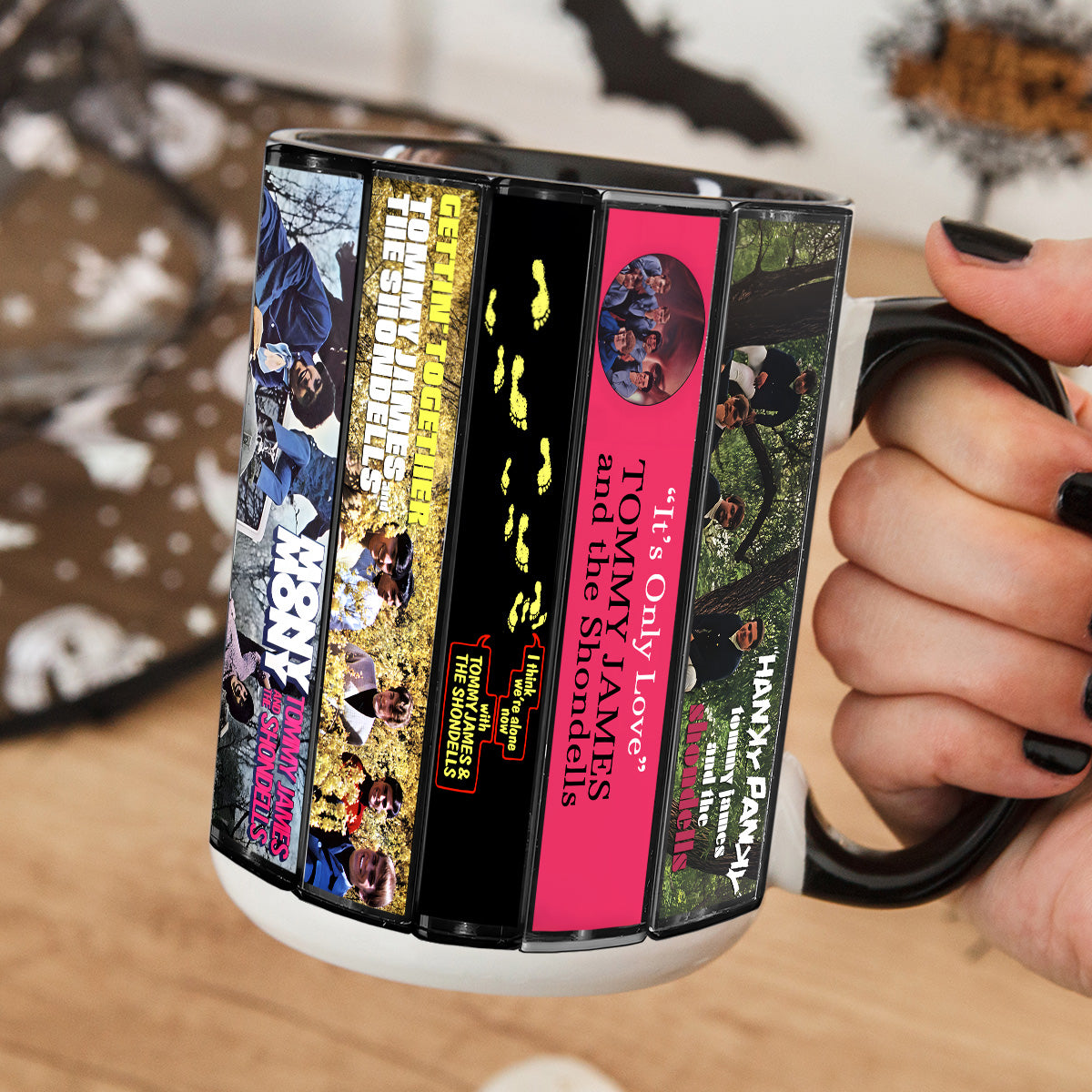 Tommy James and the Shondells Albums Cassette Collection Retro Accent Mug