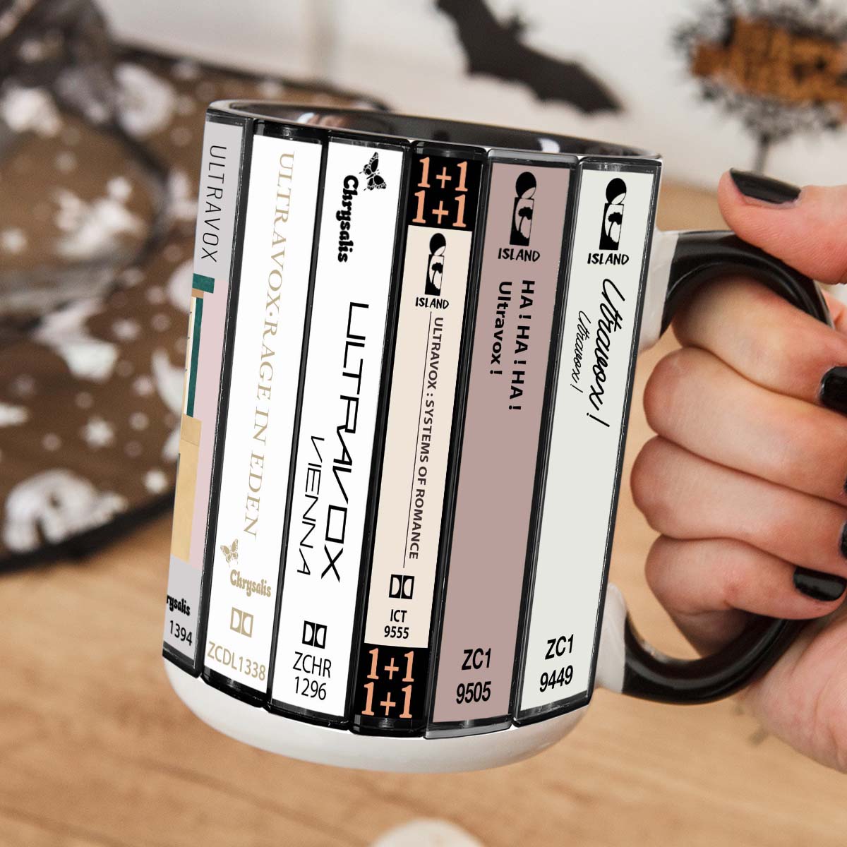 Ultravox Albums Cassette Collection Retro Accent Mug