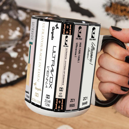 Ultravox Albums Cassette Collection Retro Accent Mug