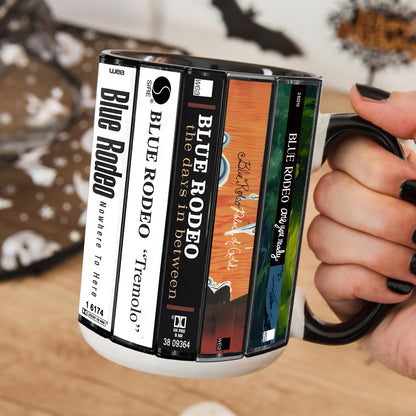 Blue Rodeo Albums Cassette Collection Retro Accent Mug