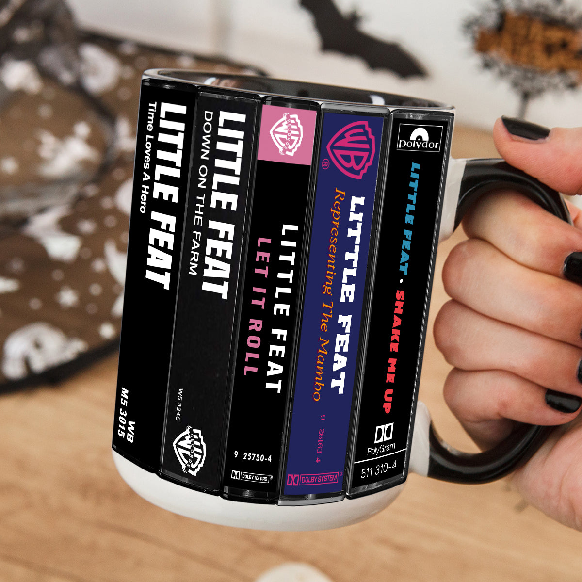 Little Feat Albums Cassette Collection Retro Accent Mug