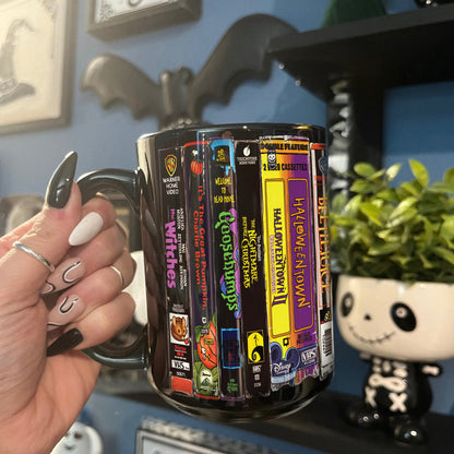 VHS Tape 90s Kids Nostalgic Movies Retro Black Mug