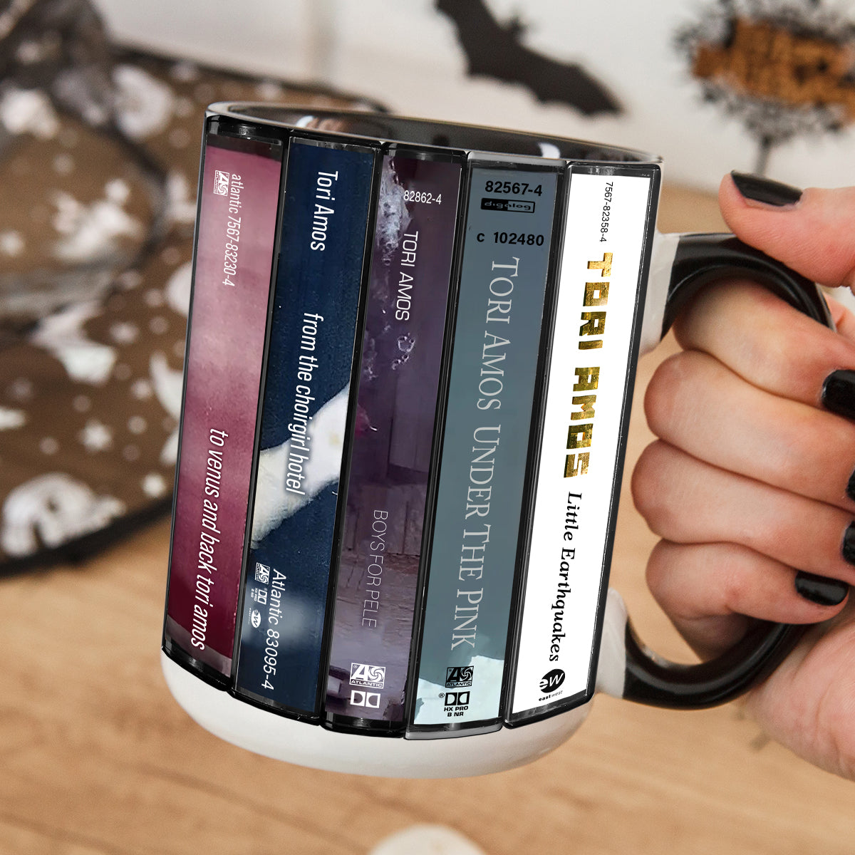 Tori Amos Albums Cassette Retro Collection Accent Mug