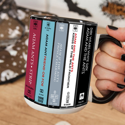 Adam and the Ants Albums Cassette Collection Retro Accent Mug