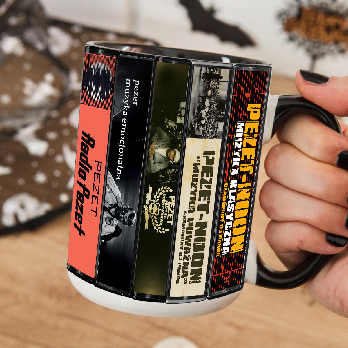 Pezet Albums Cassette Collection Retro Accent Mug